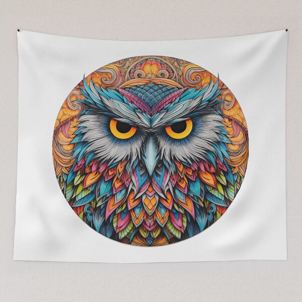Item preview, Colourful Owl designed and sold by TheOosh.