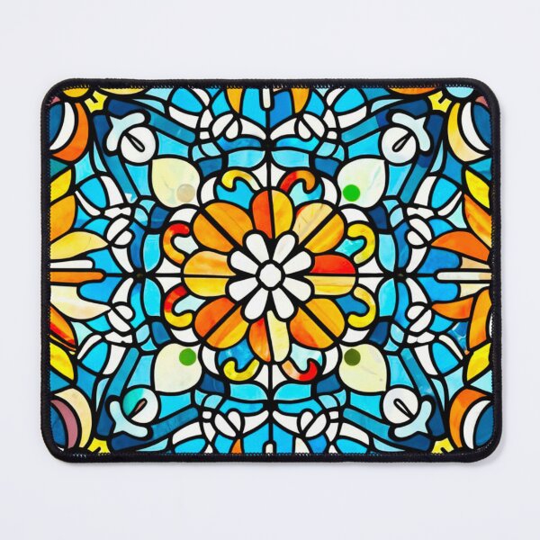 Artikelvorschau, Stained Glass Pattern Flowers entworfen und verkauft von Timegraf.