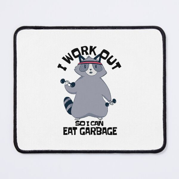 Item preview, I work out so i can eat garbage funny workout  designed and sold by GulQari.