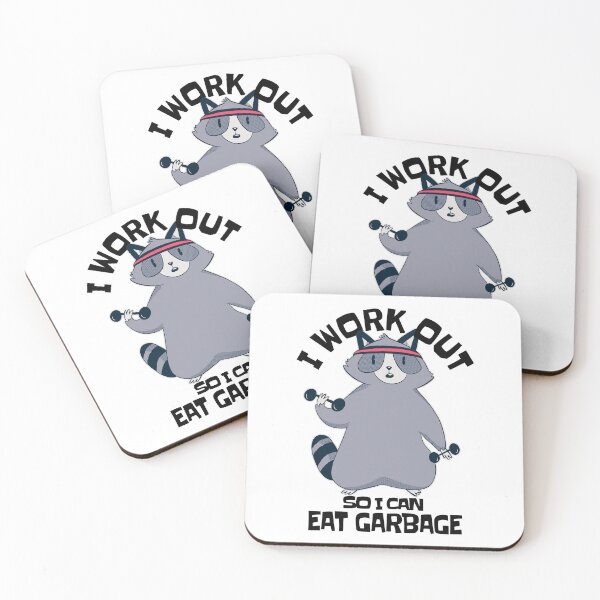 Item preview, I work out so i can eat garbage funny workout  designed and sold by GulQari.