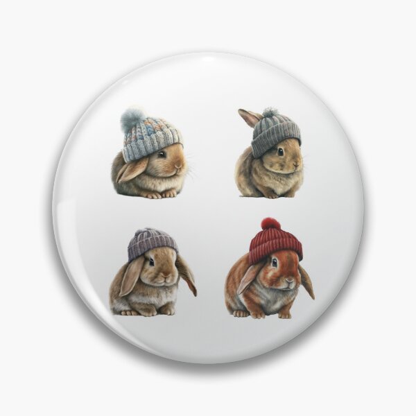 Item preview, Bunnies Wearing Beanies designed and sold by TheAnimalZ00.