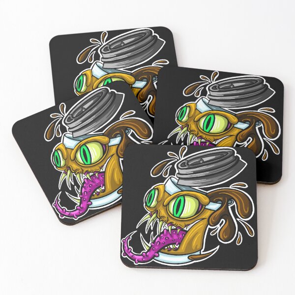 Item preview, Coffee Cup Mimic Monster Caffeind Caffiene  designed and sold by GoofGore.