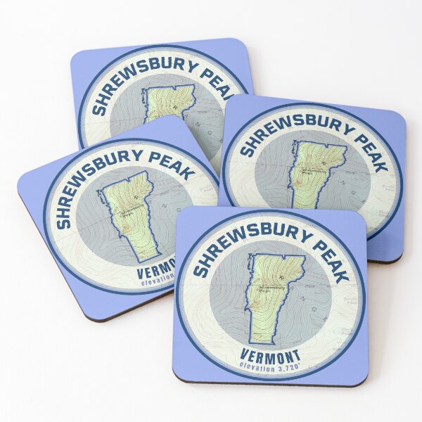 Item preview, Vermont Mountain Map - Shrewsbury Peak designed and sold by Willz Designz.