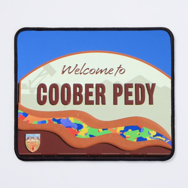 Item preview, Coober Pedy, Outback Australia, welcome sign designed and sold by FranWest.