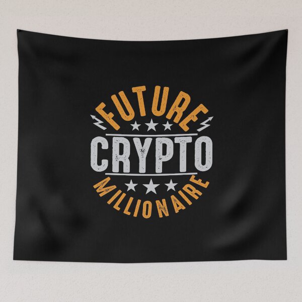 Item preview, Future Crypto Millionaire designed and sold by ArtMeetsPizza.