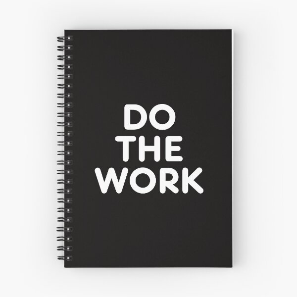 Item preview, Do The Work - White Print designed and sold by SarcastiCrafts.
