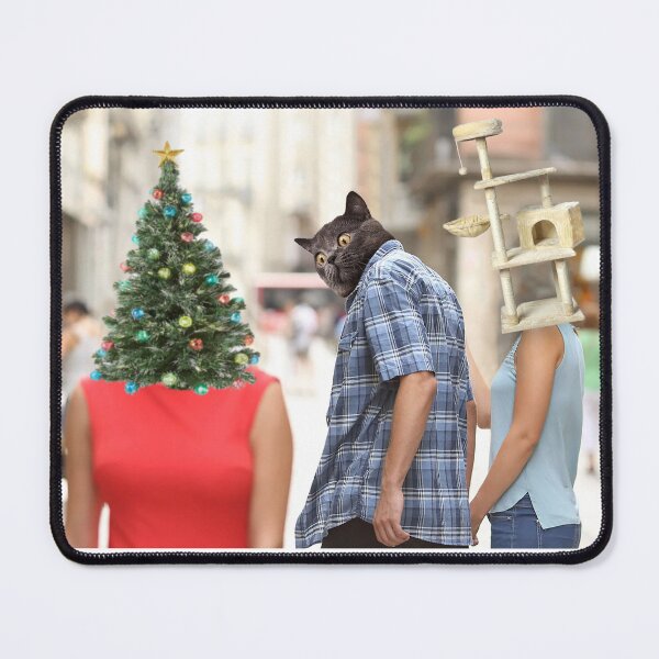 Item preview, Christmas discracted cat meme designed and sold by notoriousitees.