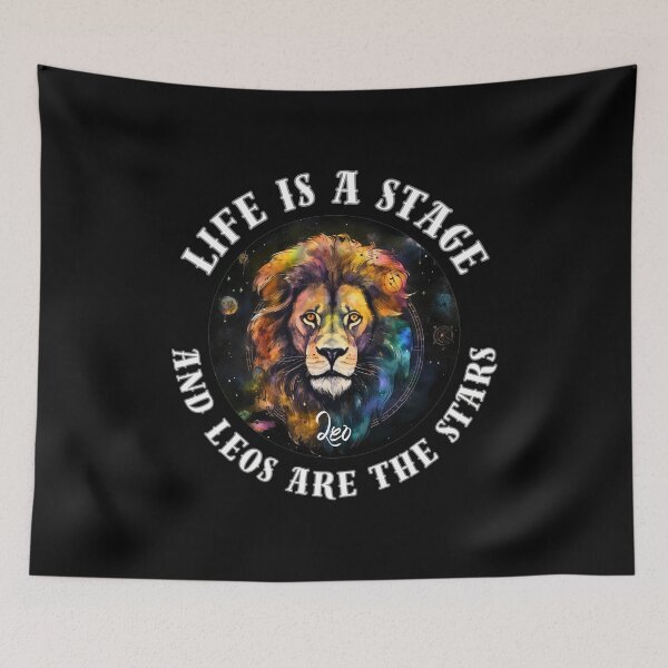 Item preview, Life Is A Stage, And Leos Are The Stars designed and sold by ZodiacWonders.