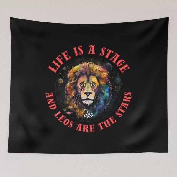 Item preview, Life Is A Stage, And Leos Are The Stars. leo astrology designed and sold by ZodiacWonders.