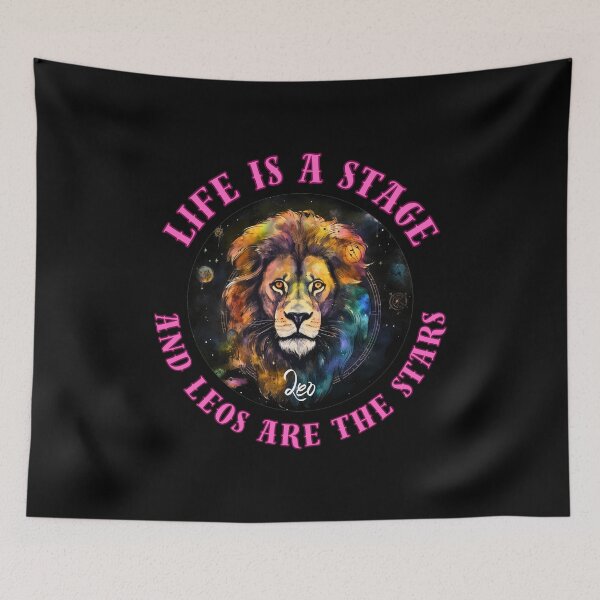 Item preview, Life Is A Stage, And Leos Are The Stars. leo horoscope designed and sold by ZodiacWonders.