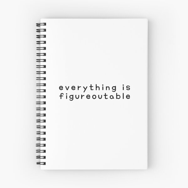 Item preview, Everything is Figureoutable designed and sold by SarcastiCrafts.