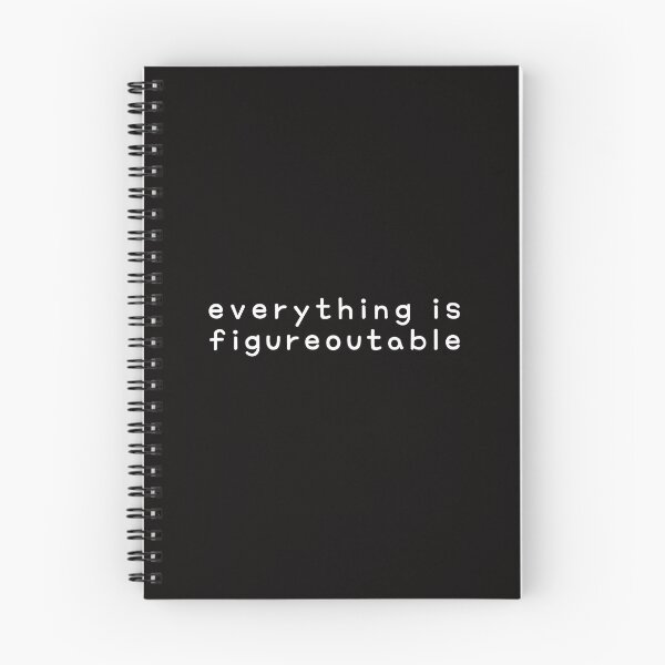 Item preview, Everything is Figureoutable - White Print designed and sold by SarcastiCrafts.