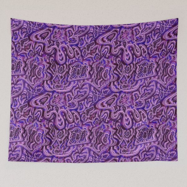 Item preview, Purple/Lavender Doodle Tile designed and sold by Tweetyeti.