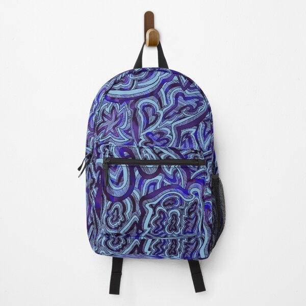 Item preview, Blue Doodle Tile designed and sold by Tweetyeti.