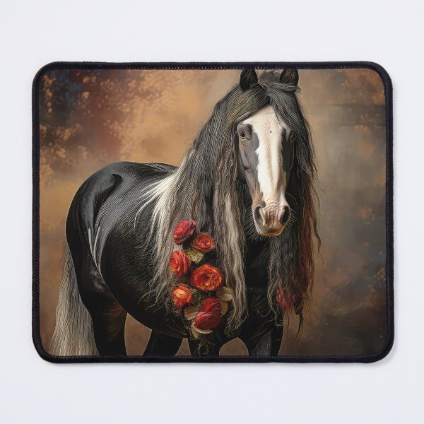 Item preview, Black Irish Cob with Roses designed and sold by Elisabeth Lucas.