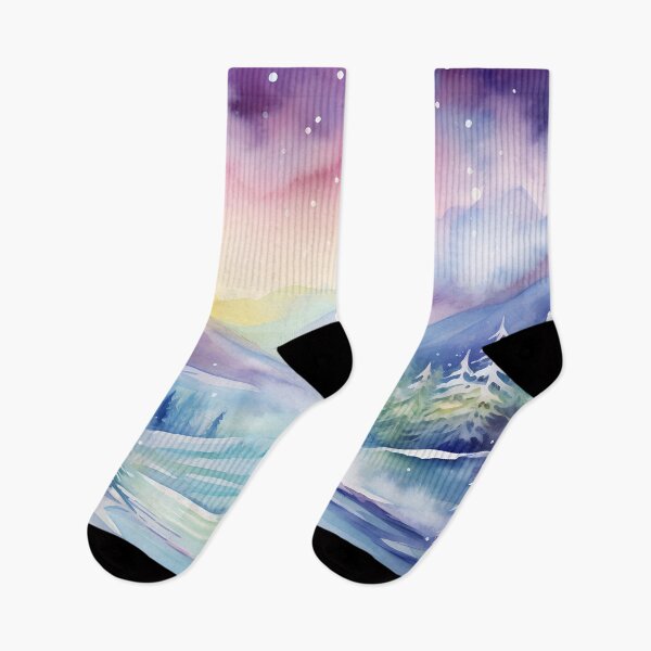 Item preview, Deer and Aurora Borealis designed and sold by Red Witch Art.