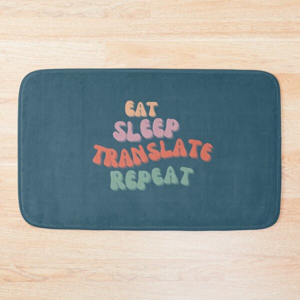 Item preview, Eat Sleep Translate Repeat Vintage Groovy designed and sold by Neeshki.