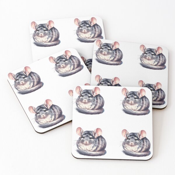 Item preview, Watercolor Chinchillas designed and sold by TheAnimalZ00.