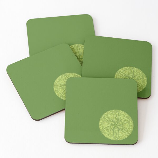 Item preview, Flower of Life Color Palette Mandalas : 15 -  Olive Green designed and sold by SonoSonoStudio.