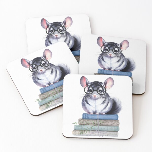 Item preview, Chinchilla And Books designed and sold by TheAnimalZ00.