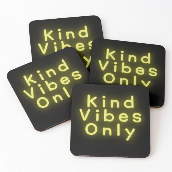 Item preview, Kind Vibes Only - Yellow Neon designed and sold by SarcastiCrafts.