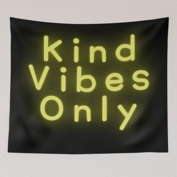 Item preview, Kind Vibes Only - Yellow Neon designed and sold by SarcastiCrafts.