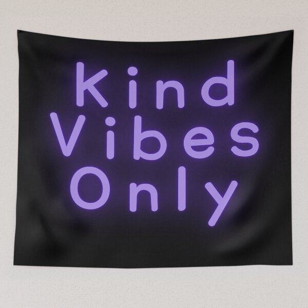 Item preview, Kind Vibes Only - Purple Neon designed and sold by SarcastiCrafts.