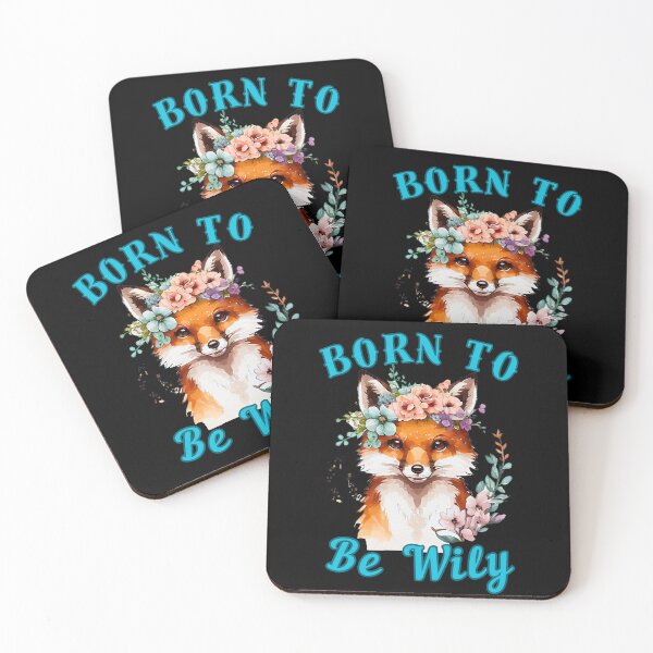 Item preview, Born To Be Wily. fox face designed and sold by FoxVibes.