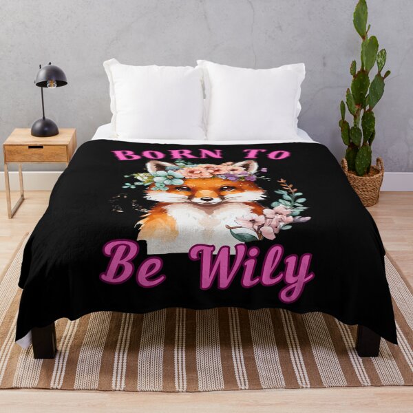 Item preview, Born To Be Wily. cool fox designed and sold by FoxVibes.