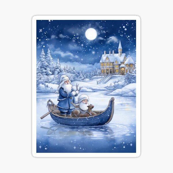 Item preview, Boat Carrying Santa Claus designed and sold by ErdmanBerge.