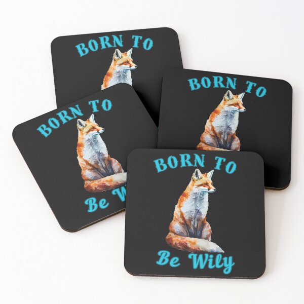 Item preview, Born To Be Wily. snow fox designed and sold by FoxVibes.
