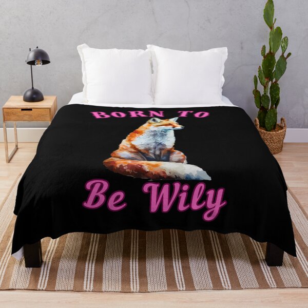 Item preview, Born To Be Wily. fox foxes designed and sold by FoxVibes.