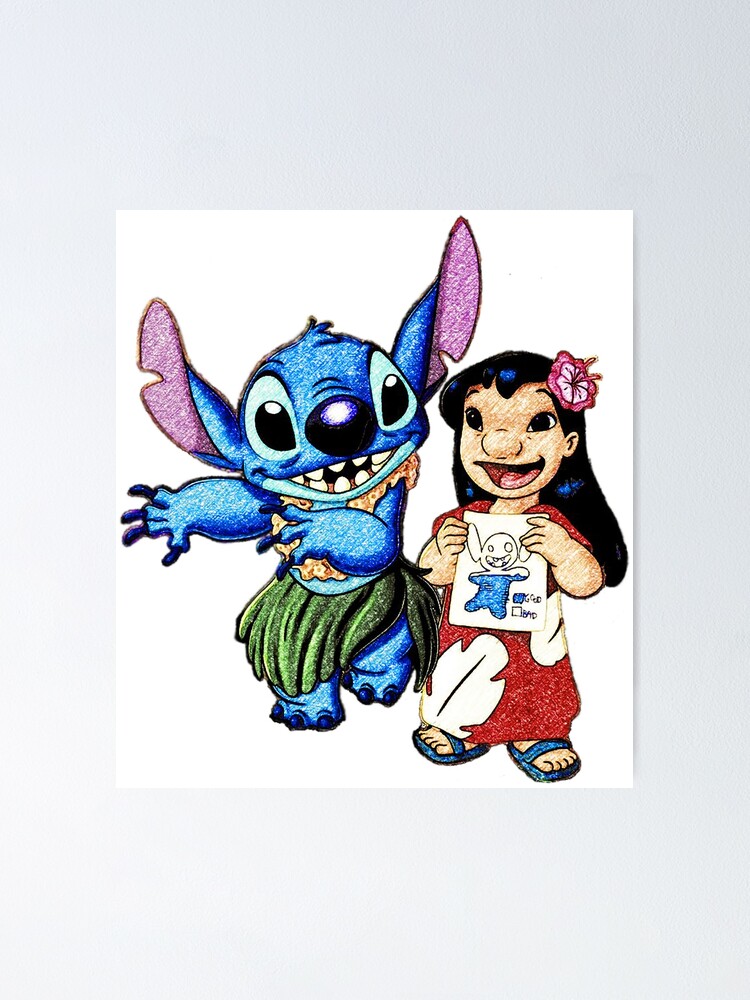 Lilo Stitch And Angel Embroidery Design