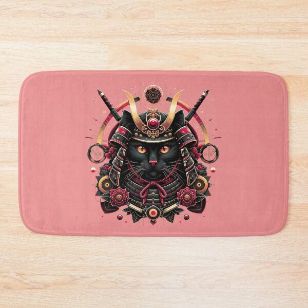 Item preview, cat samurai black armor designed and sold by CoussaZau.