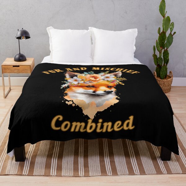 Aperçu de l'œuvre Fourrure et méfait combinés. renard disant créée et vendue par FoxVibes.
