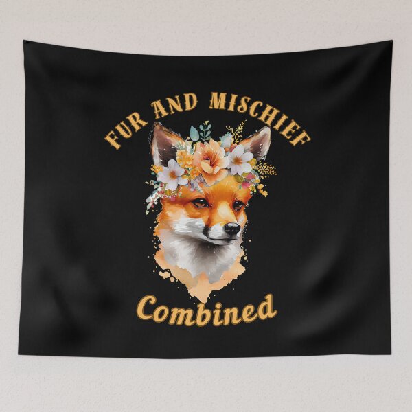 Item preview, Fur And Mischief Combined. fox saying designed and sold by FoxVibes.