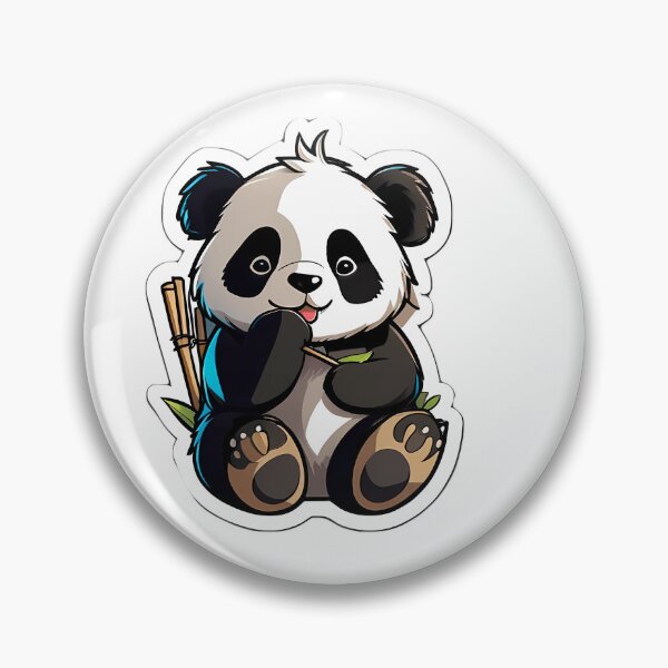 Item preview, Cute Panda eating bamboo designed and sold by justasimpleguy.