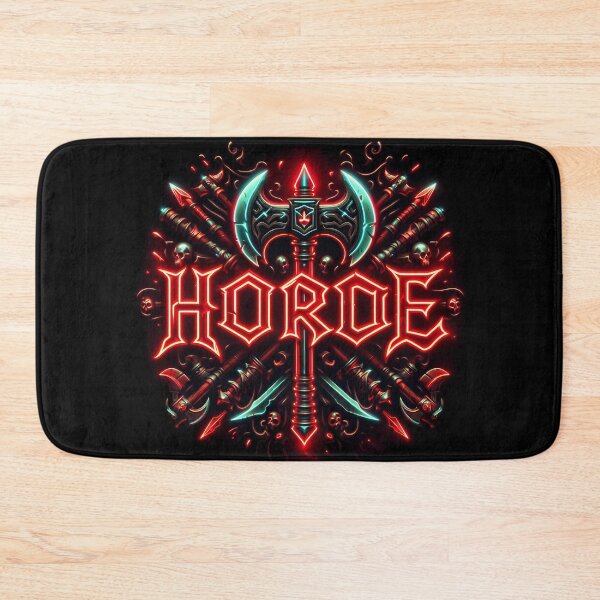 Item preview, Horde World of Warcraft Inspired Neon Crest designed and sold by CandyCrab.