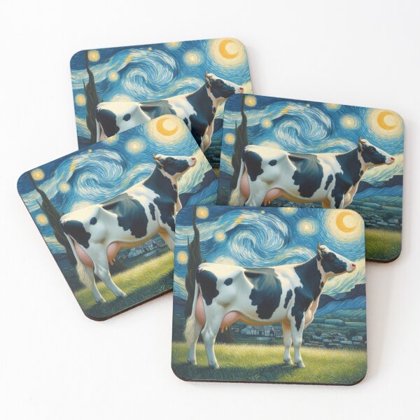 Item preview, Cow Lover Starry Night Dairy Farmer Art Design designed and sold by Wurmbone.