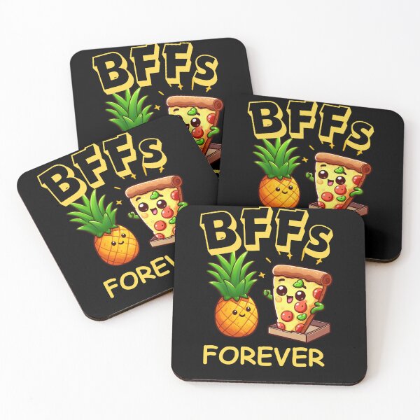 Item preview, Pineapple and Pizza are BFFs Forever designed and sold by Fr0mtheMachine.