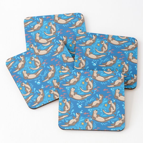 Item preview, Sea Otter Pattern, Sea Otter Seamless Pattern, Sea Otter designed and sold by graphic-genie.