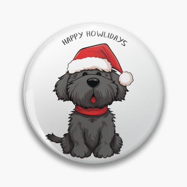 Item preview, Funny Cute Black Christmas Dog - 'Happy Howlidays' designed and sold by wotsthis.
