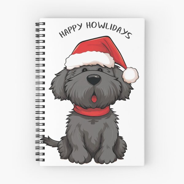 Item preview, Funny Cute Black Christmas Dog - 'Happy Howlidays' designed and sold by wotsthis.
