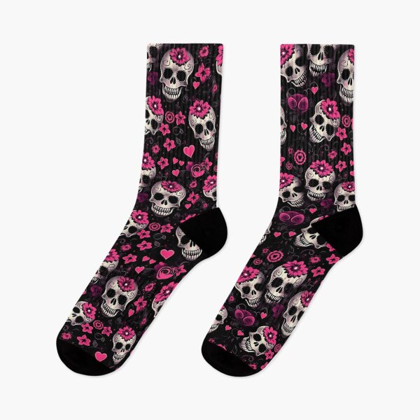 Item preview, Sweetheart Skulls Pattern designed and sold by Driftwood Spirits.