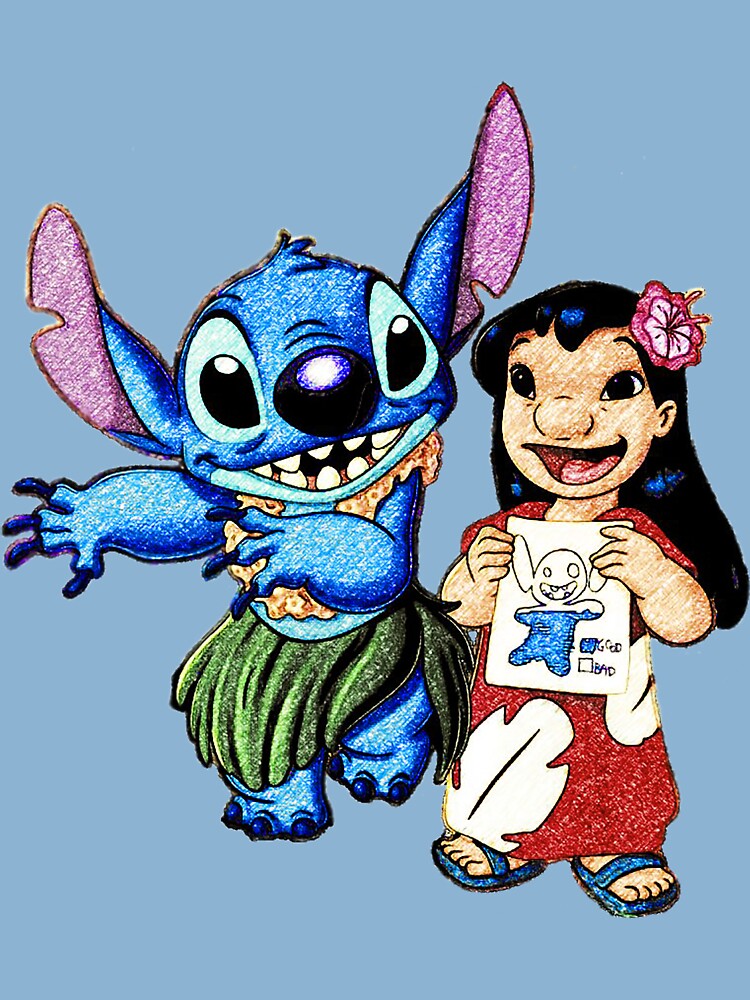 Another Lazy Day - Color  Stitch drawing, Lelo and stitch, Lilo and stitch  ohana