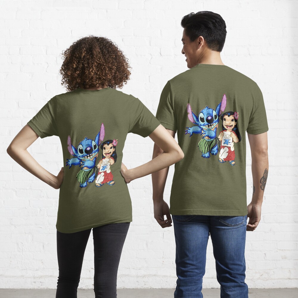 Lilo & Stitch - T-shirt HULA - Fille  Des promos sur vos marques préférées