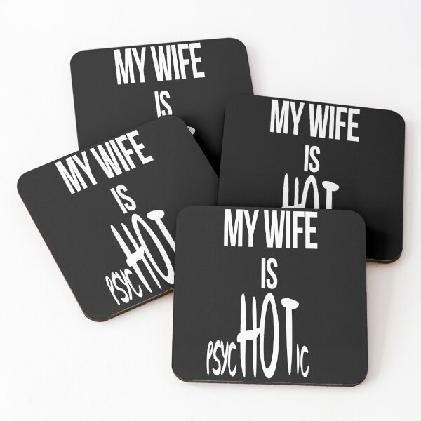 Item preview, "My Wife is Psychotic" - Quirky and Humorous Tee for Spousal Fun designed and sold by PopArtDesigns.