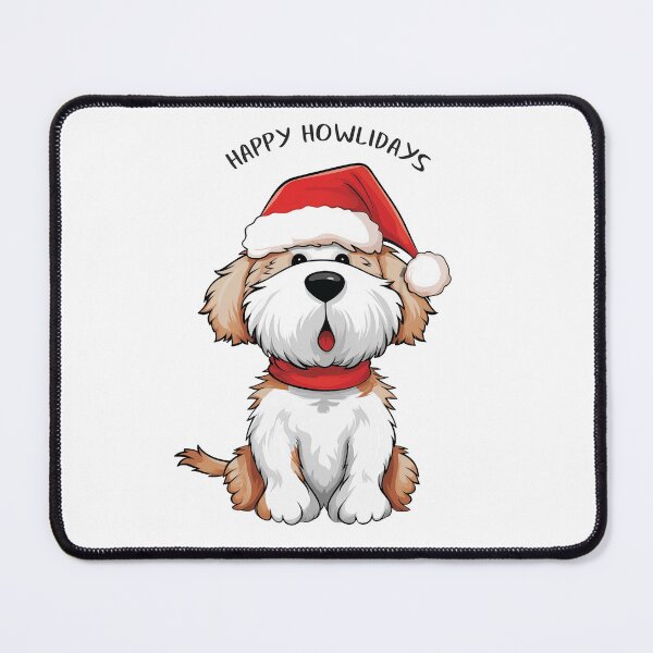 Item preview, Funny Cute Blenheim Christmas Dog - 'Happy Howlidays' designed and sold by wotsthis.