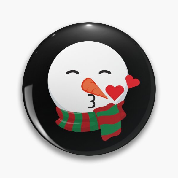 Artikelvorschau, Snowman Emoticons Blowing Kisses Christmas Snowman Gear entworfen und verkauft von DynamicDesign.