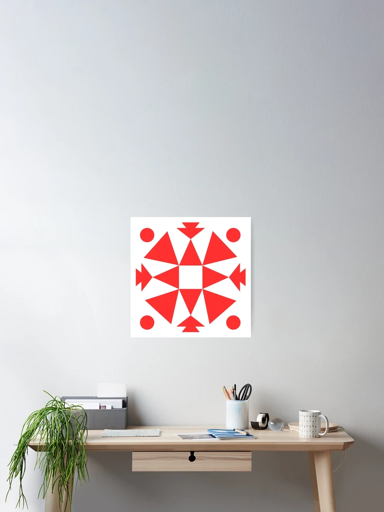Thumbnail 2 of 3, Poster, Abstract Snow Flake designed and sold by Early-Riser.